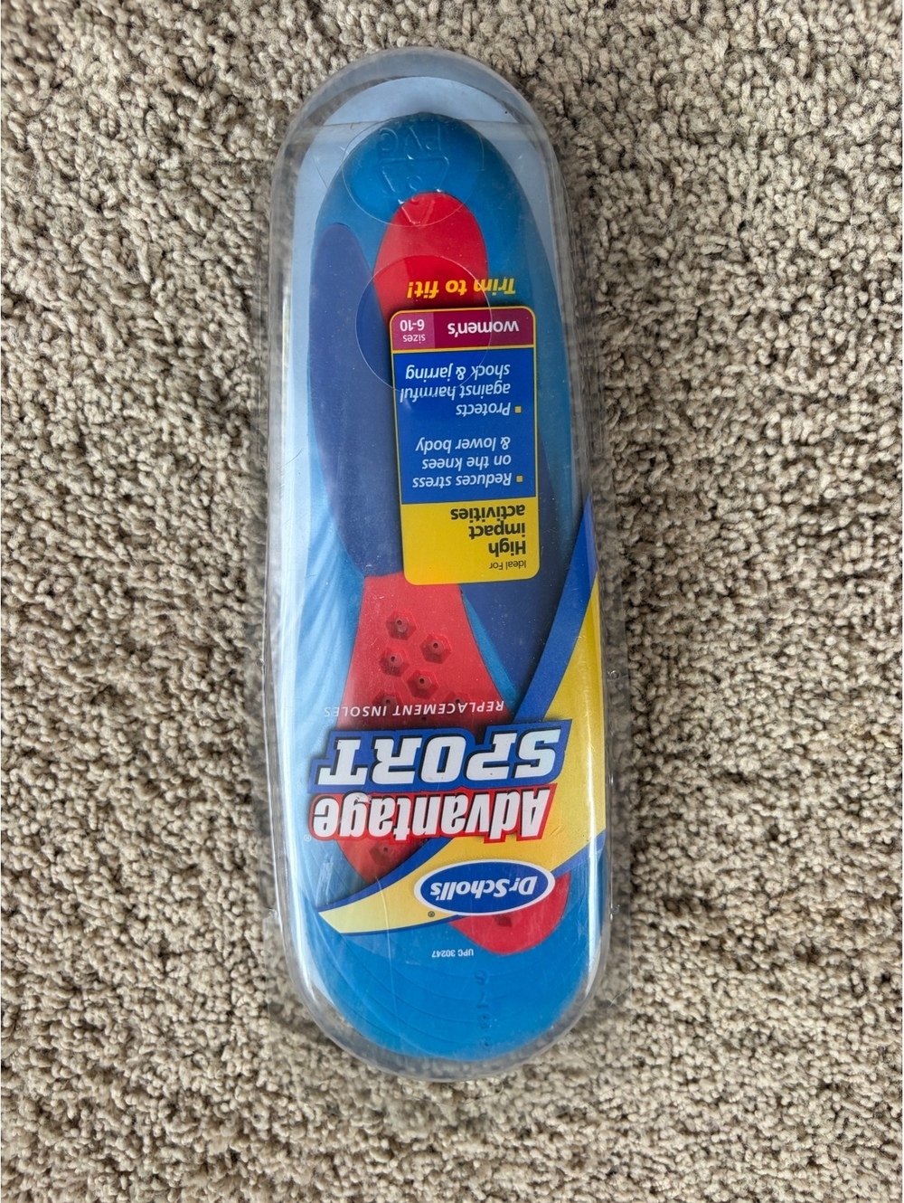 Dr. Scholl's Advantage Sport Replacement Insoles Women's Size 6-10 - NIP